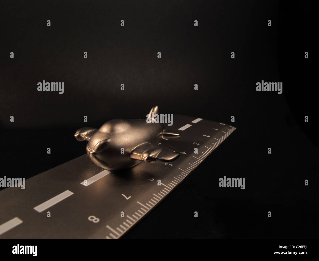 airplane on ruler measure Stock Photo - Alamy