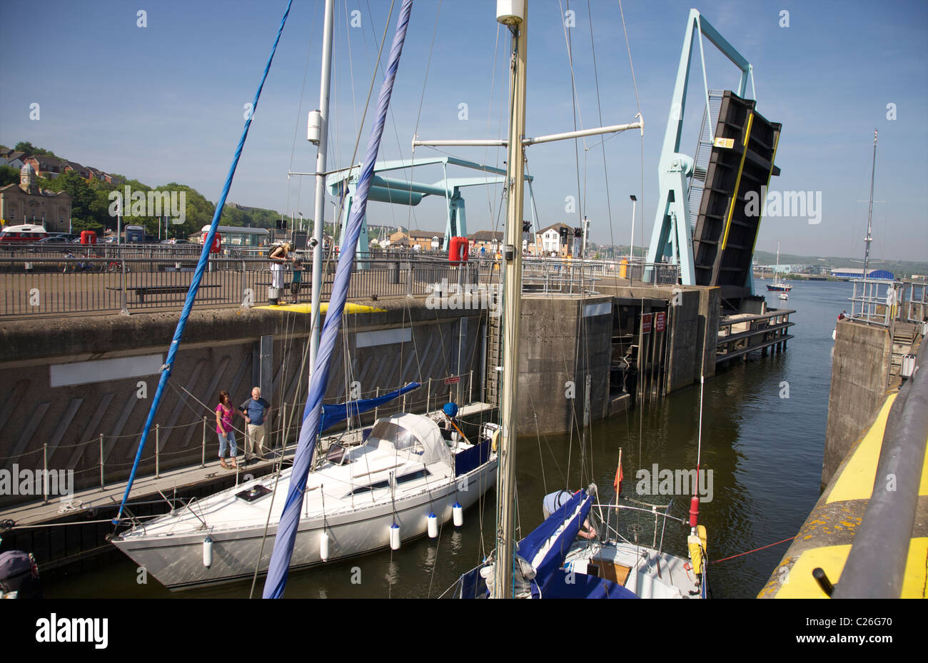 Cardiff bay lock hires stock photography and images Alamy