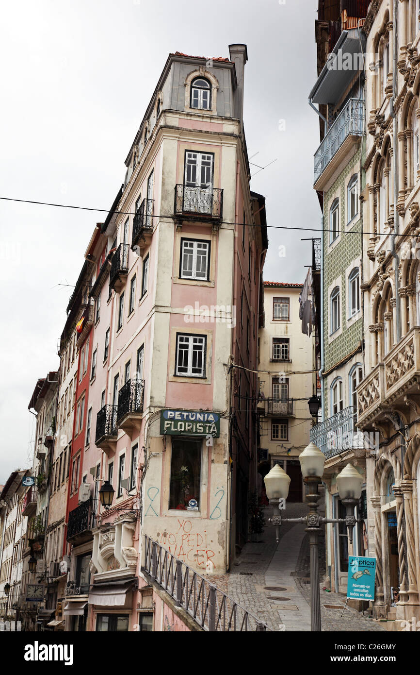 streetscene, Coimbra, Portugal Stock Photo