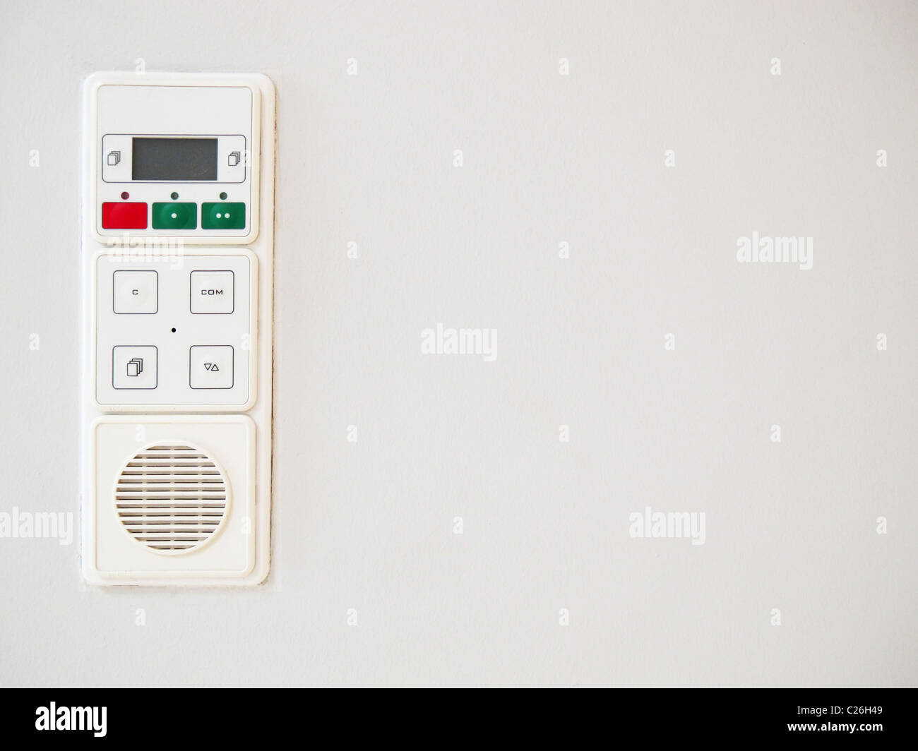 Intercom modern hospital on a white background Stock Photo