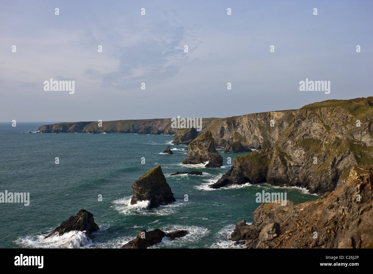 Bedruthan Steps, Cornwall Stock Photo Alamy