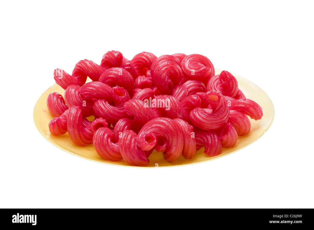 object on white food color pasta Stock Photo Alamy