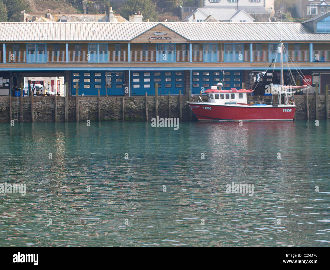 Looe Fish Market, Cornwall, UK Stock Photo Alamy