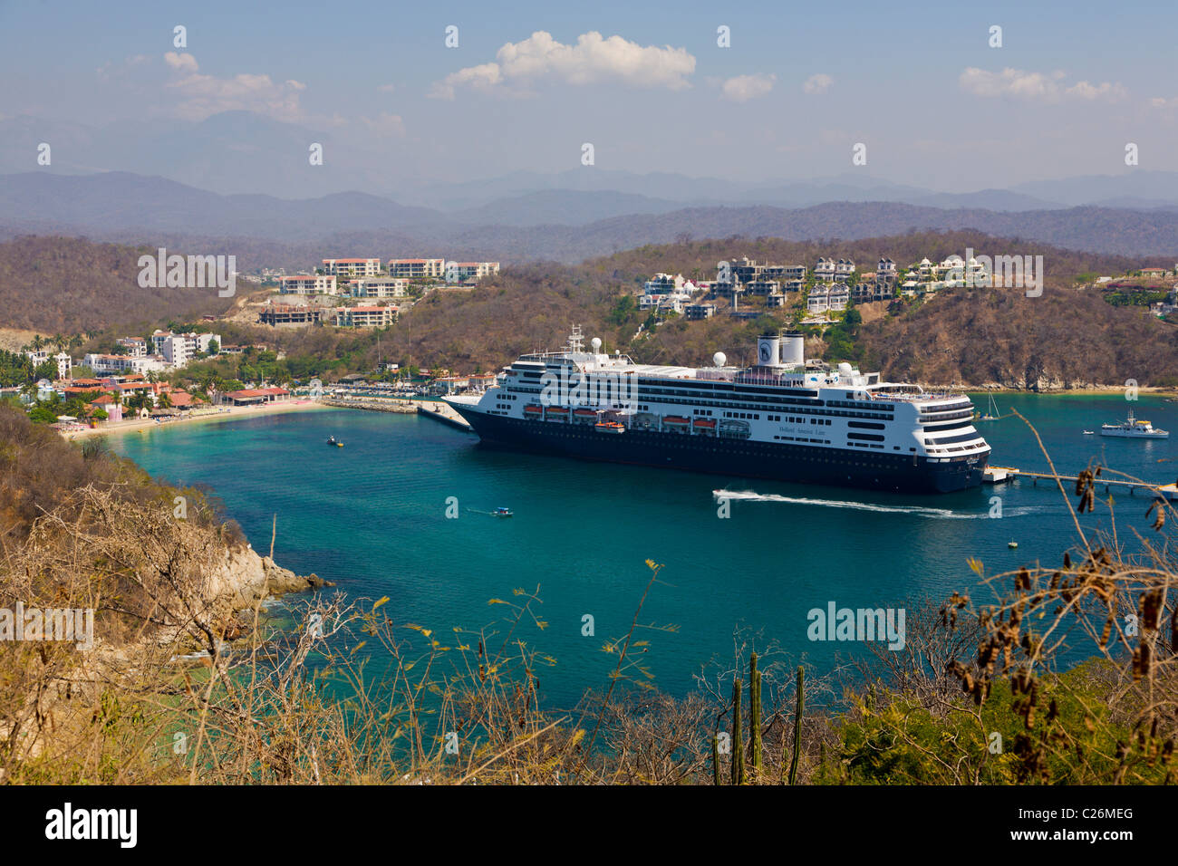 Rotterdam Cruise Ship In Bahias De Huatulco Oaxaca Mexico Stock Photo Alamy
