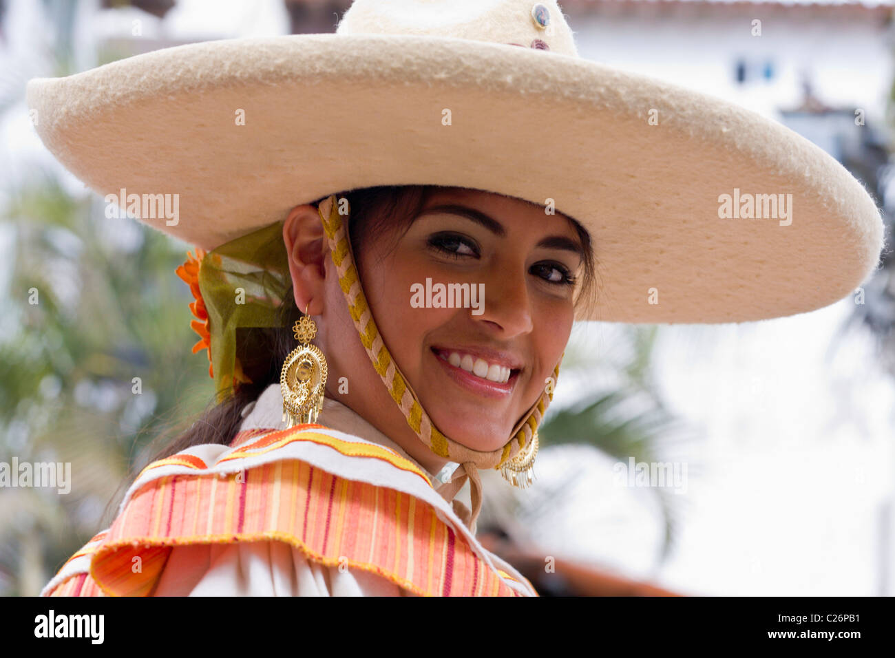 Mexican girl, Puerto Vallarta, Jalisco, Mexico Stock Photo