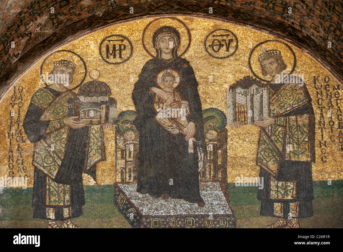 Virgin and Child mosaic in Hagia Sophia former Orthodox patriarchal