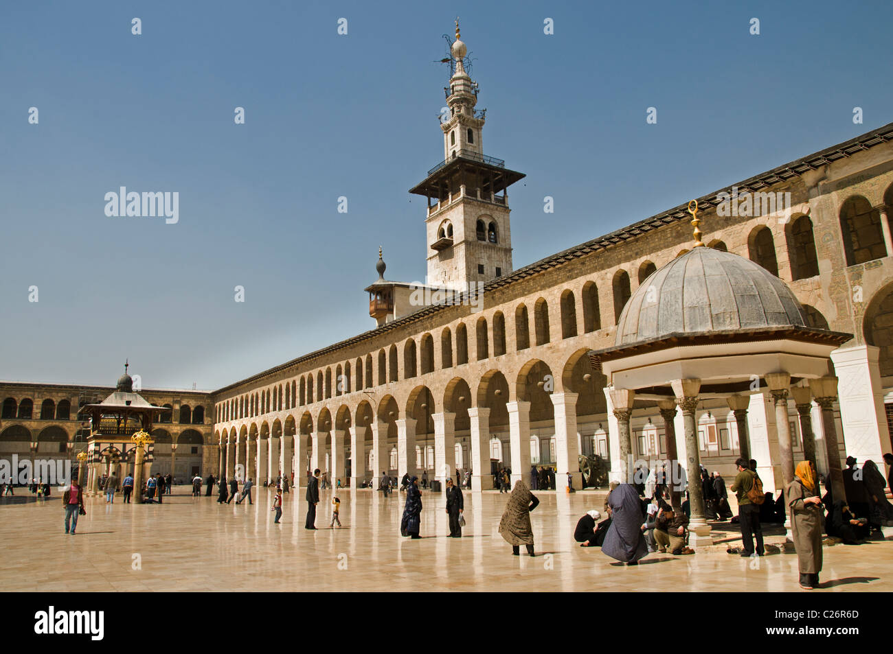 Umayyad Mosque Muslim Old City Damascus Syria Stock Photo Alamy