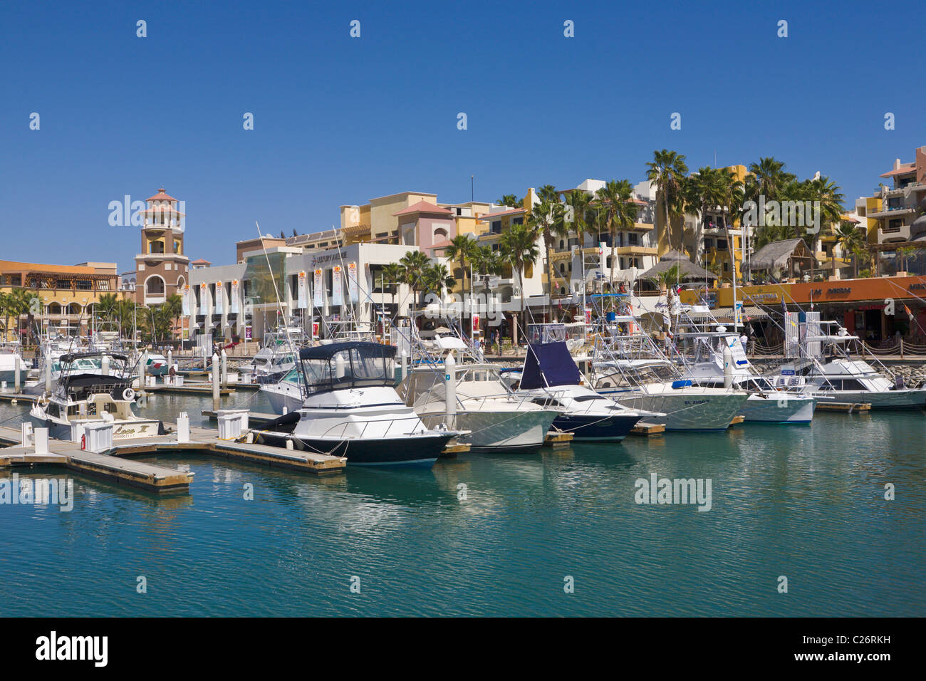 Harbour at Cabo San Lucas, Baja California, Mexico Stock Photo