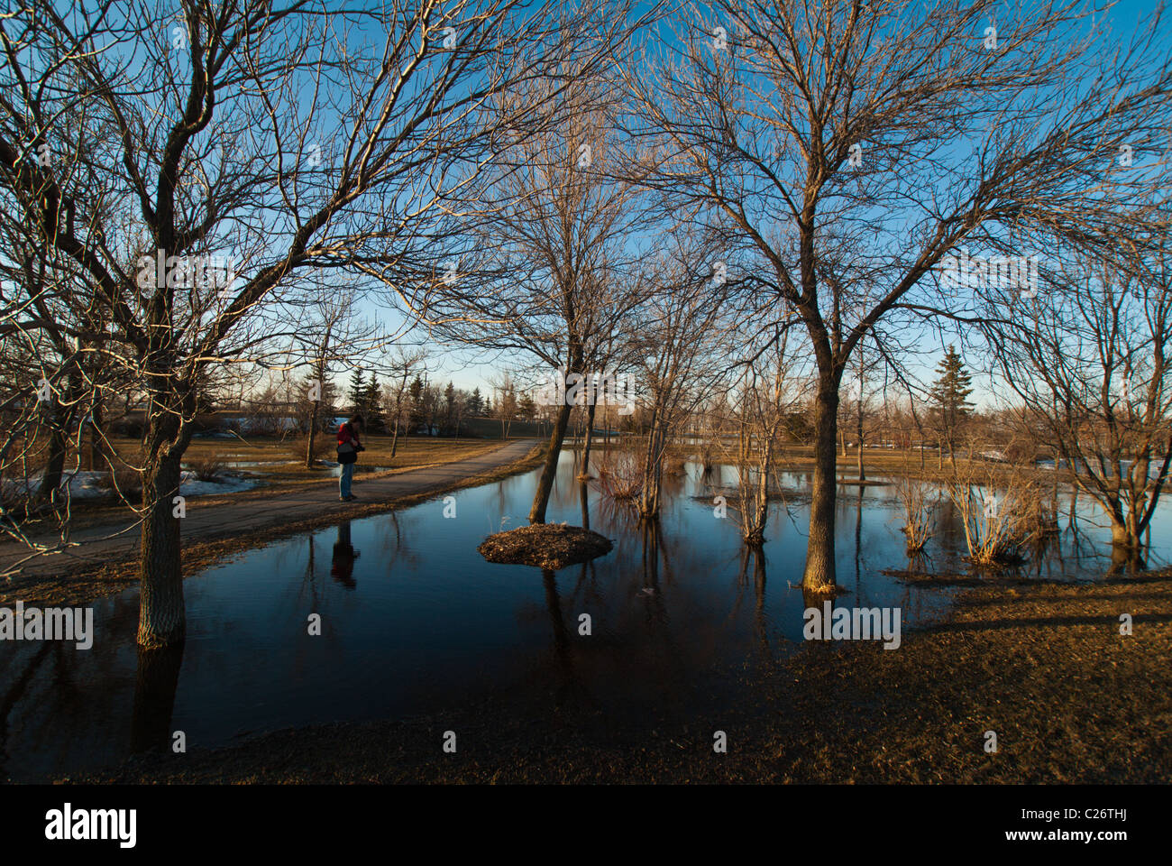 Spring In Winnipeg Sunset winnipeg nature hi-res stock photography and images - Alamy
