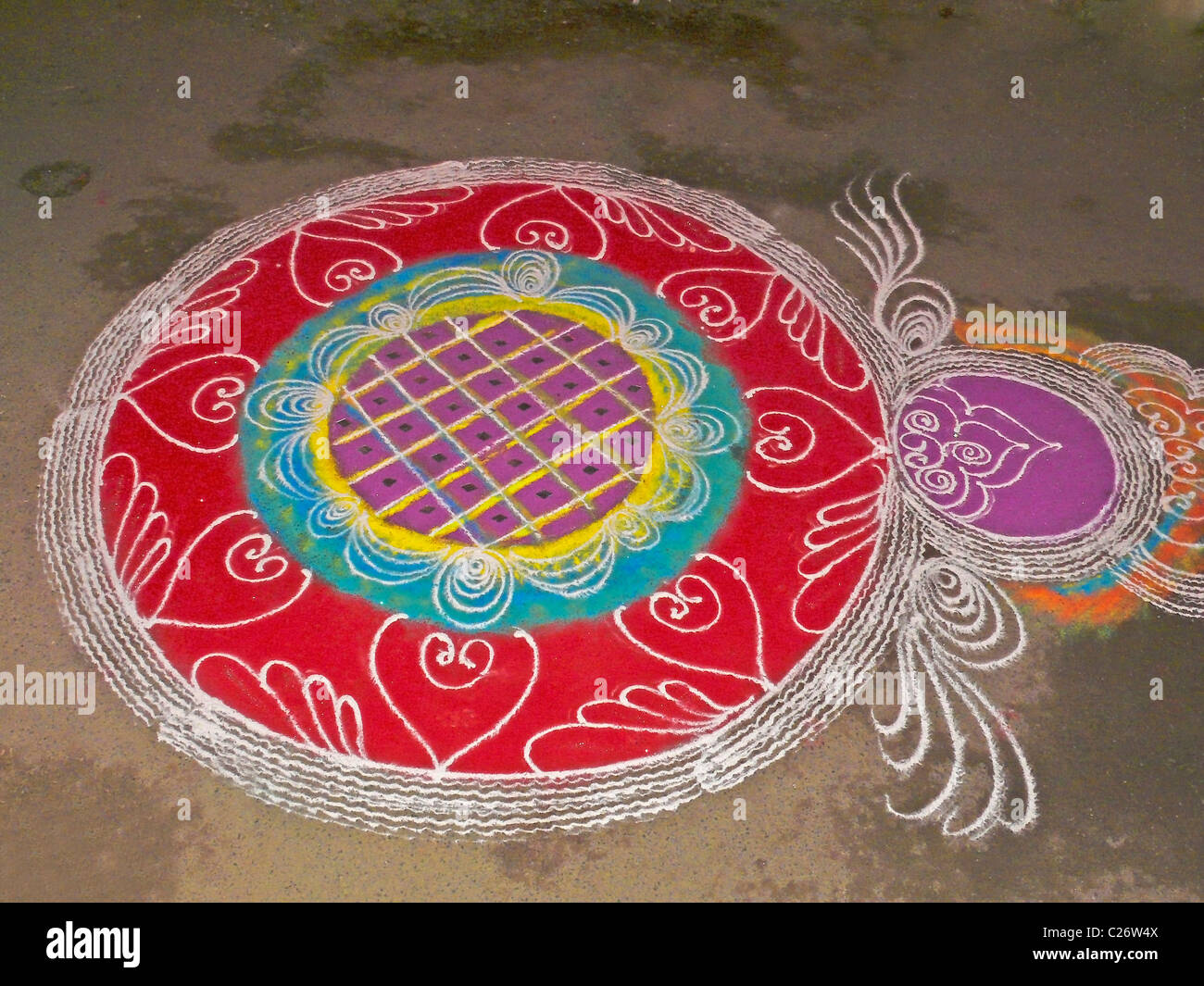Rangoli design for celebrating Gudi Padva festival, Pune ...