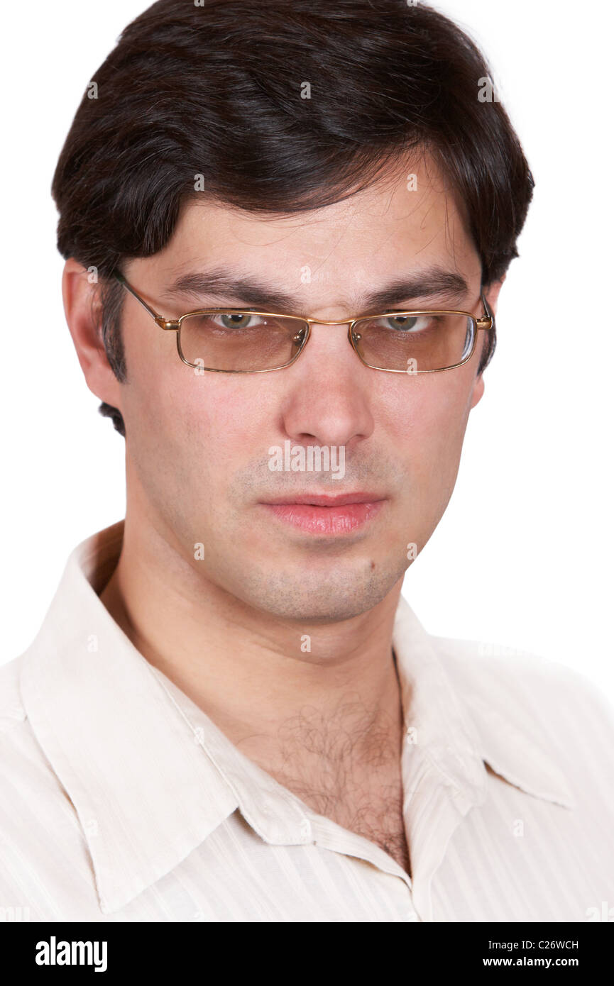 Young angry man dark hair hi-res stock photography and images - Alamy