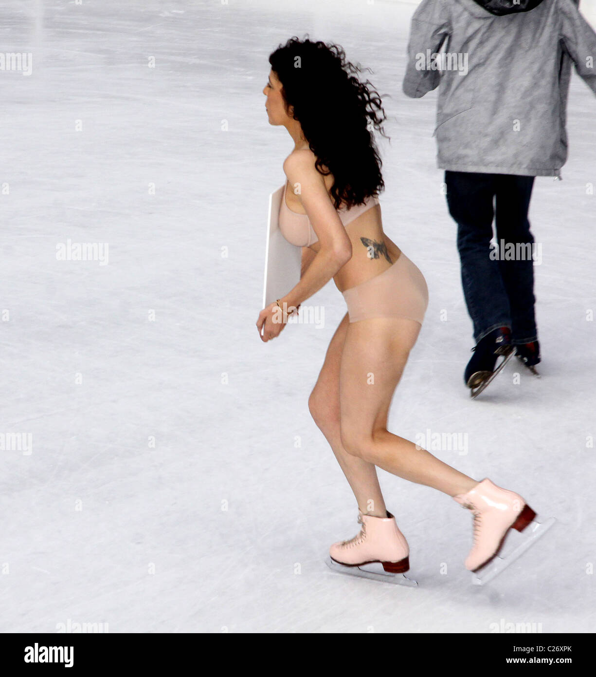Naked figure skater