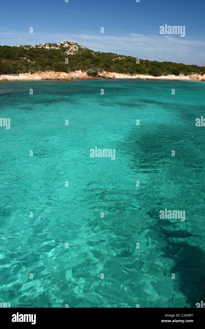 Sardinian water Straits of Bonifacio Palau Sardinia Italy Stock Photo