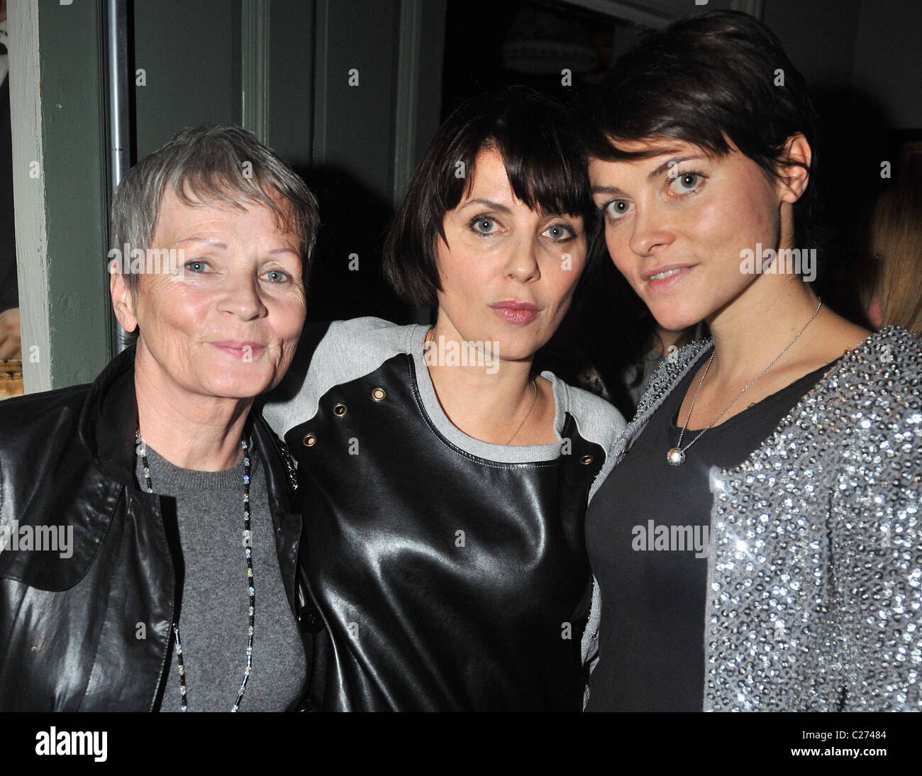 Mary Davidson, Sadie Frost and Holly Davidson Get Tested! charity performance held at The Paradise Club. London, England - Stock Photo