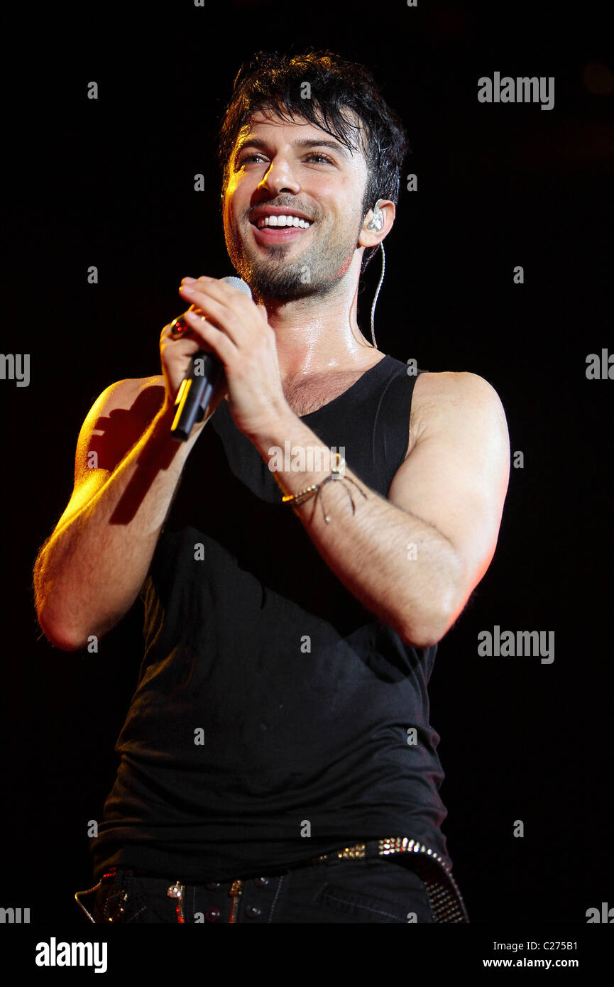 Tarkan Tevetoglu performing at the Crocus Expo Hall Moscow, Russia - 21 ...