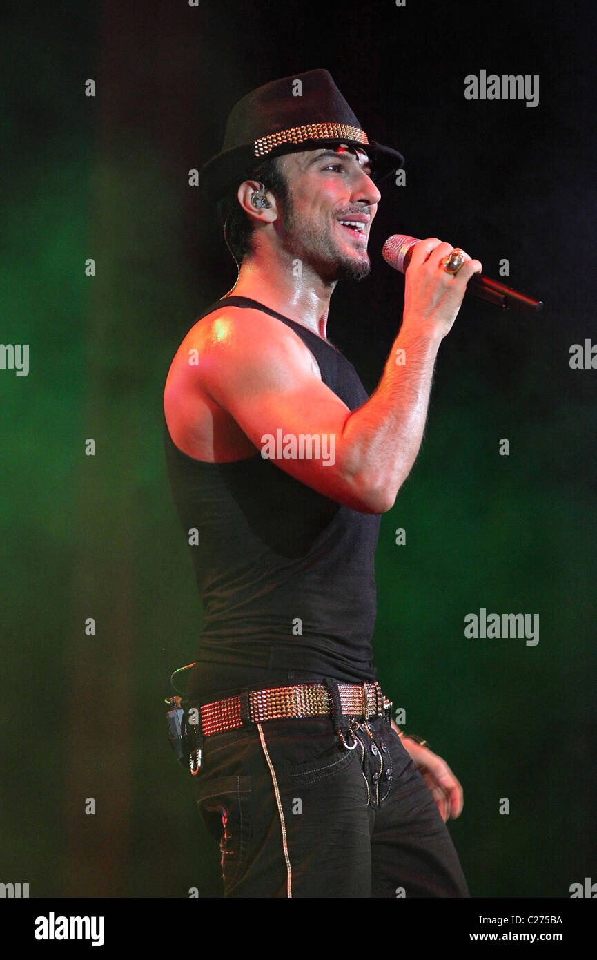 Tarkan Tevetoglu performing at the Crocus Expo Hall Moscow, Russia - 21 ...