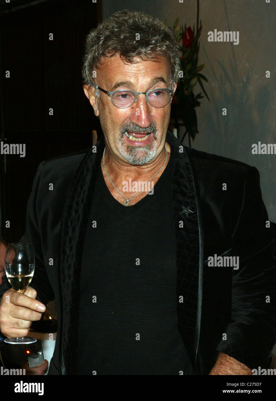 BBC TV F1 pundit and former Formula 1 team boss Eddie Jordan enjoys a ...