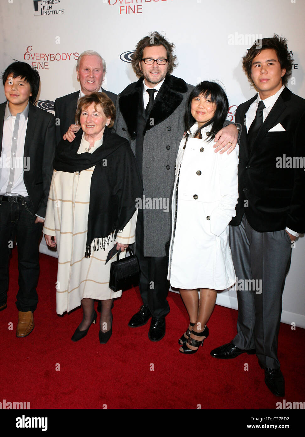 Director/Writer, Kirk Jones, Cindy Jones, and family, attend the