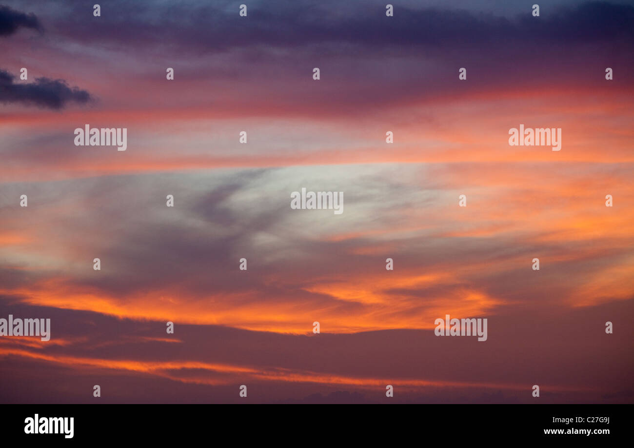 Dramatic Sunset clouds and sky Stock Photo - Alamy