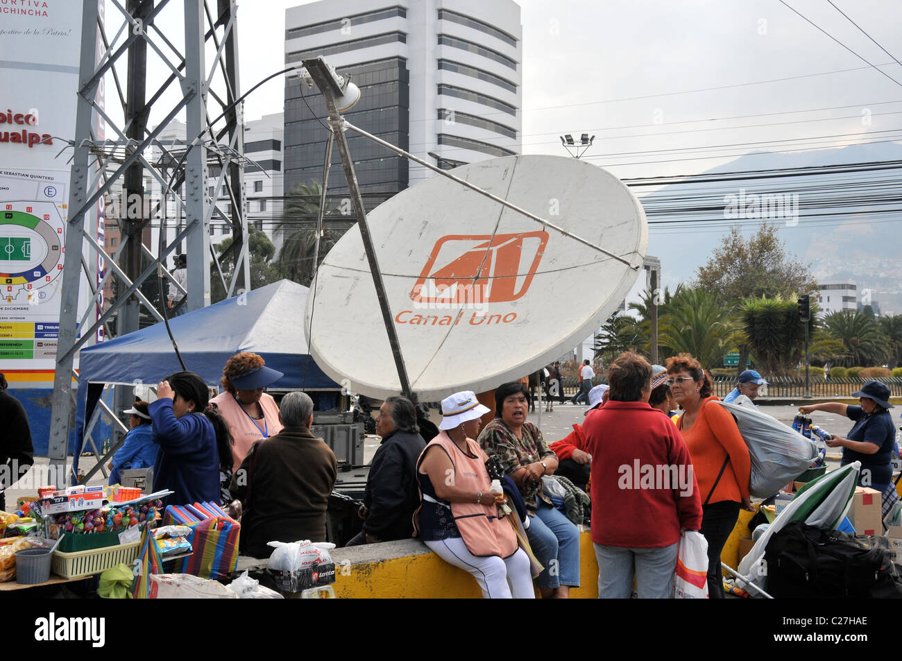 TV antenna in street, Quito, Ecuador, South America Stock Photo Alamy