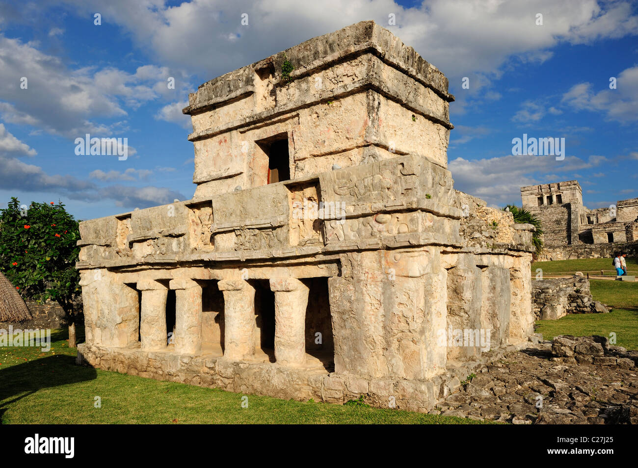 Temple of the Frescoes at Tulum, Quintana Roo, Mexico Stock Photo - Alamy