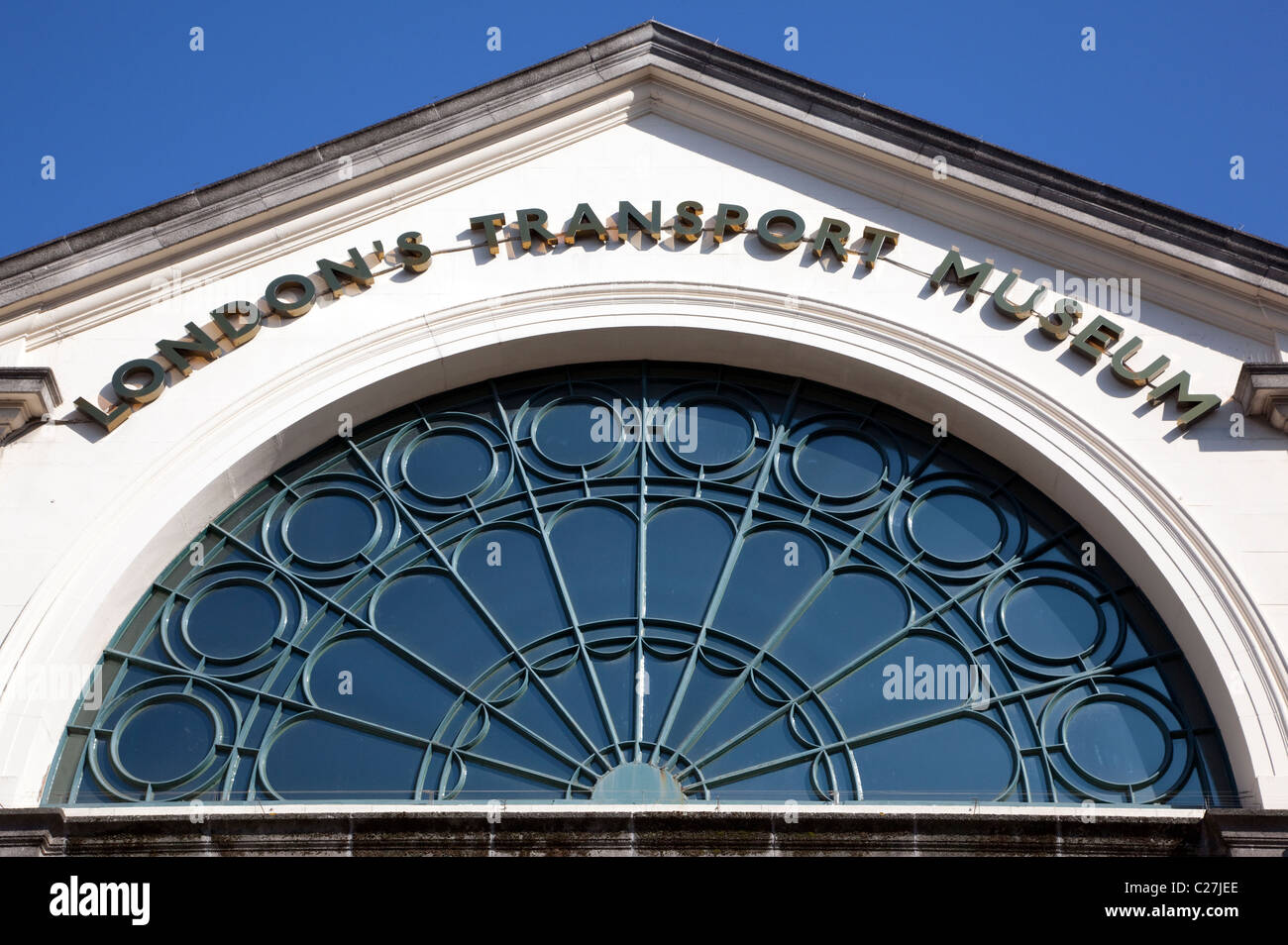 London Transport Museum, Covent Garden (detail) Stock Photo