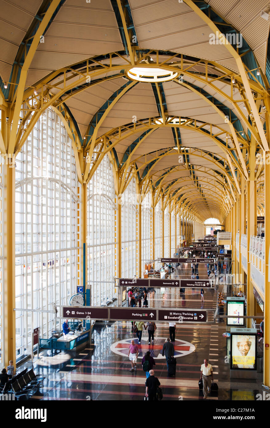 An interior view of the new terminals at Ronald Reagan Washington