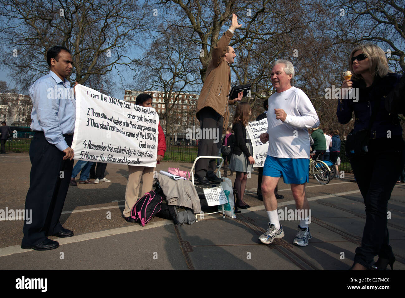 speakers corner in london Stock Photo Alamy