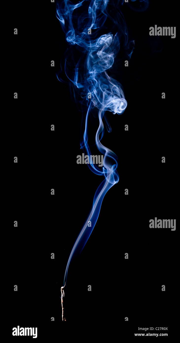 abstract smoke pattern isolated on black background Stock Photo - Alamy