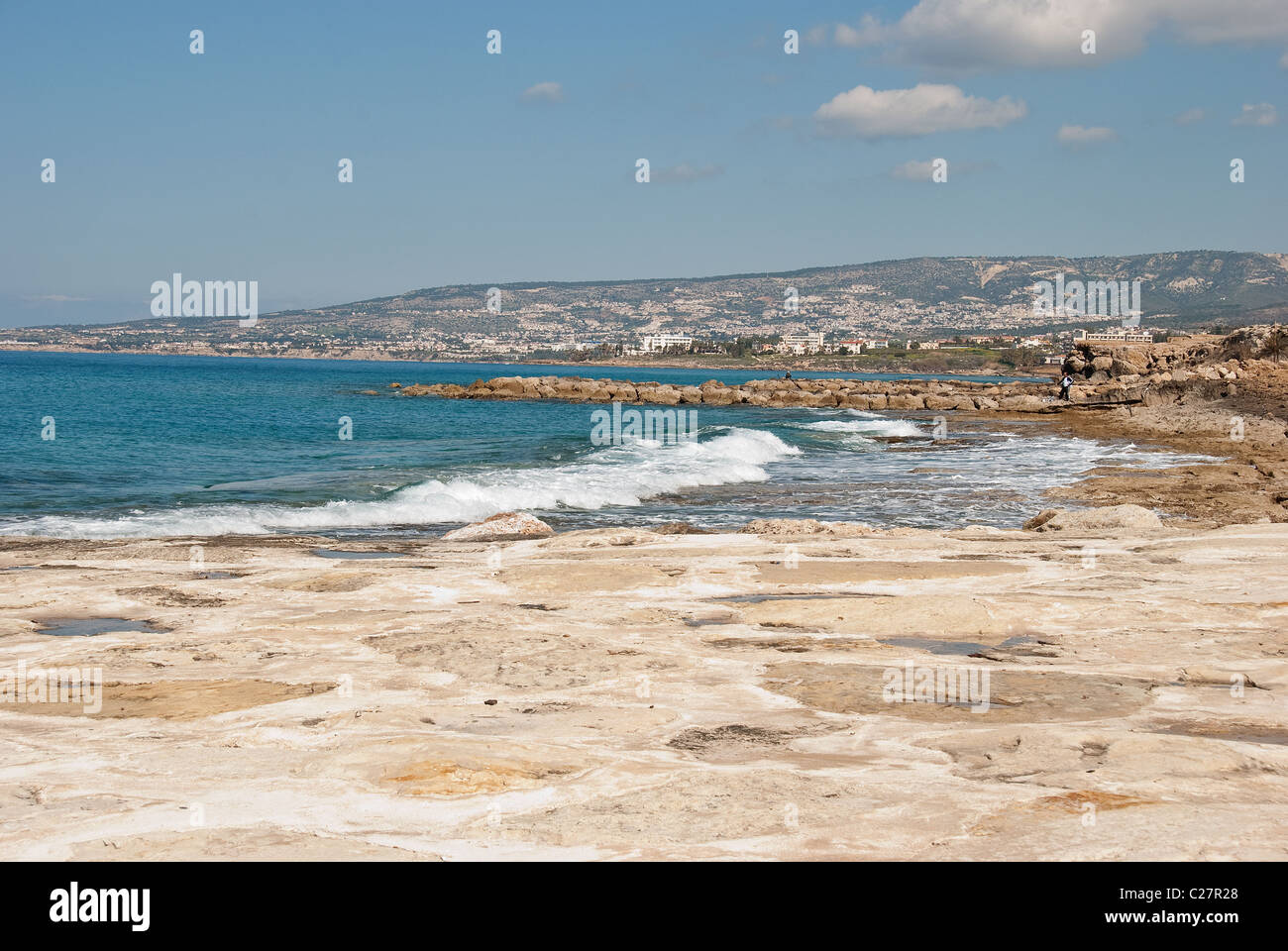 View towards Coral Bay from Chlorakas Cyprus Stock Photo Alamy