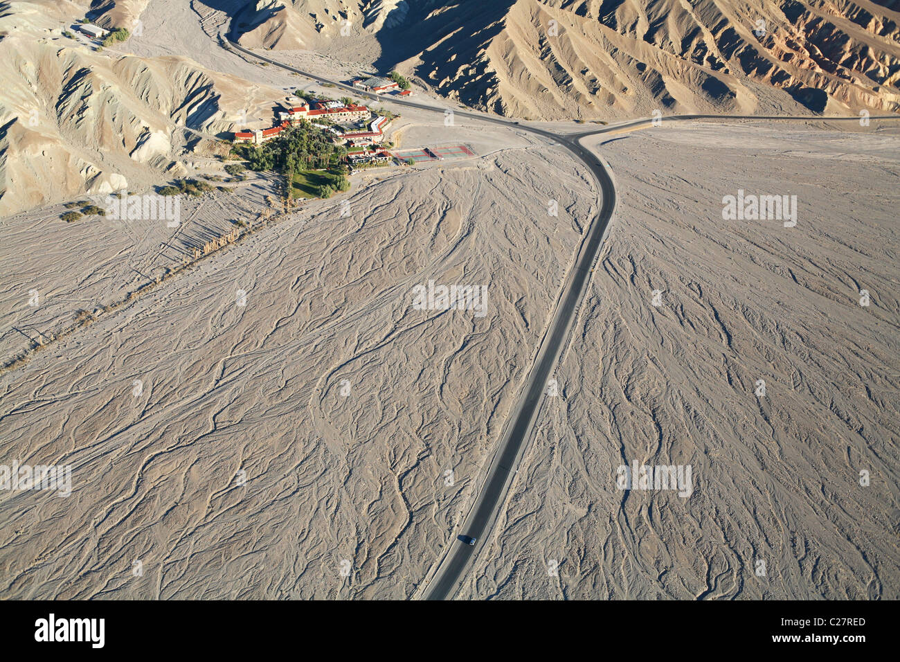 Alluvial fan death valley aerial hires stock photography and images