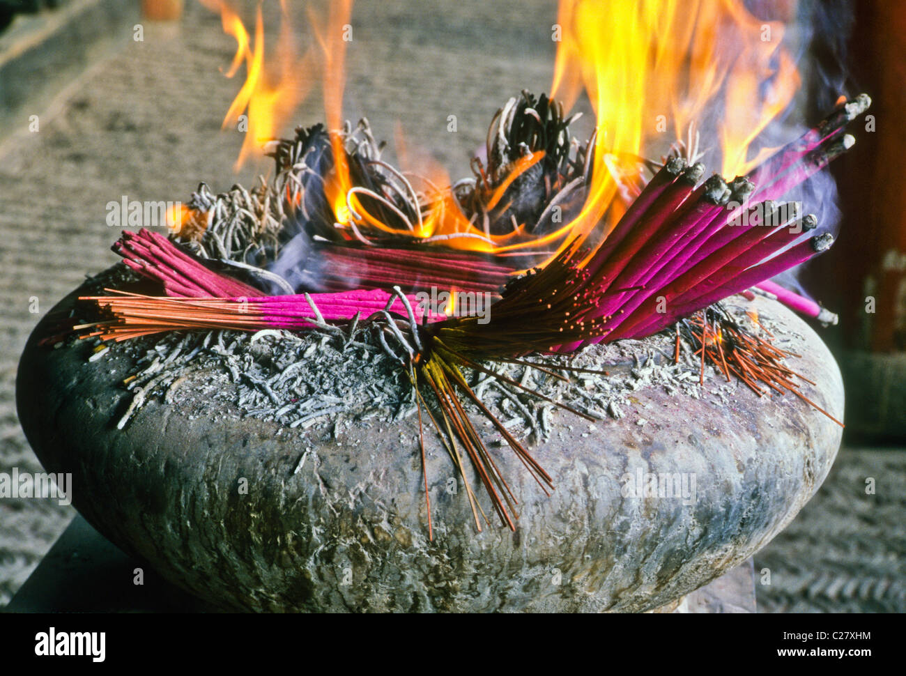 Incense sticks in chinese temple hi-res stock photography and images ...