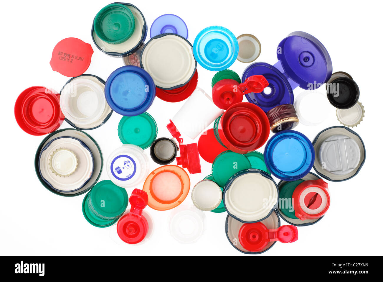 Plastic bottle tops Cut Out Stock Images & Pictures Alamy