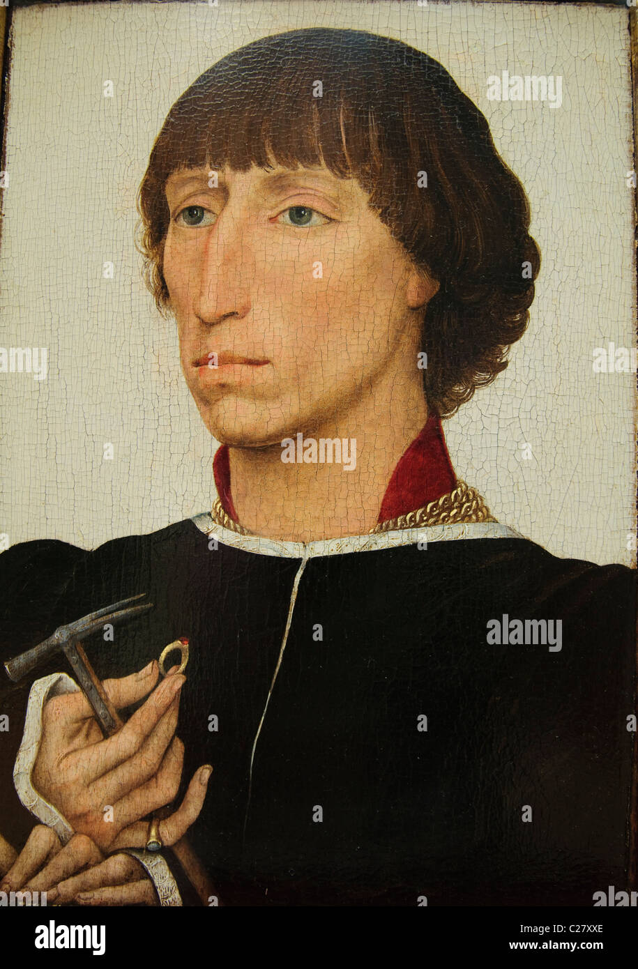 Francesco d'Este, (born about 1430, died after 1475), ca. 1460, by Rogier van der Weyden, Stock Photo