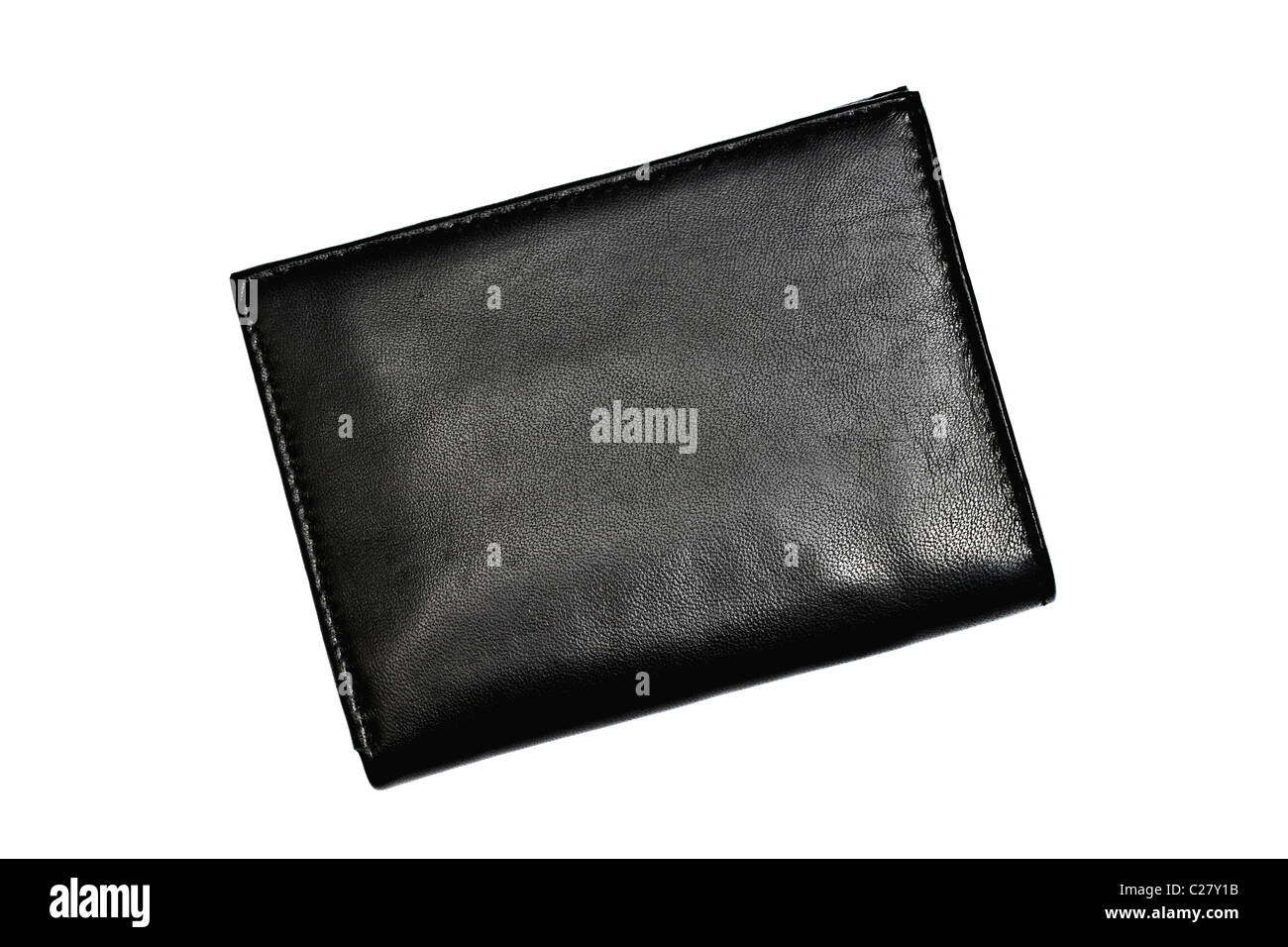 A Black wallet isolated on white background Stock Photo - Alamy