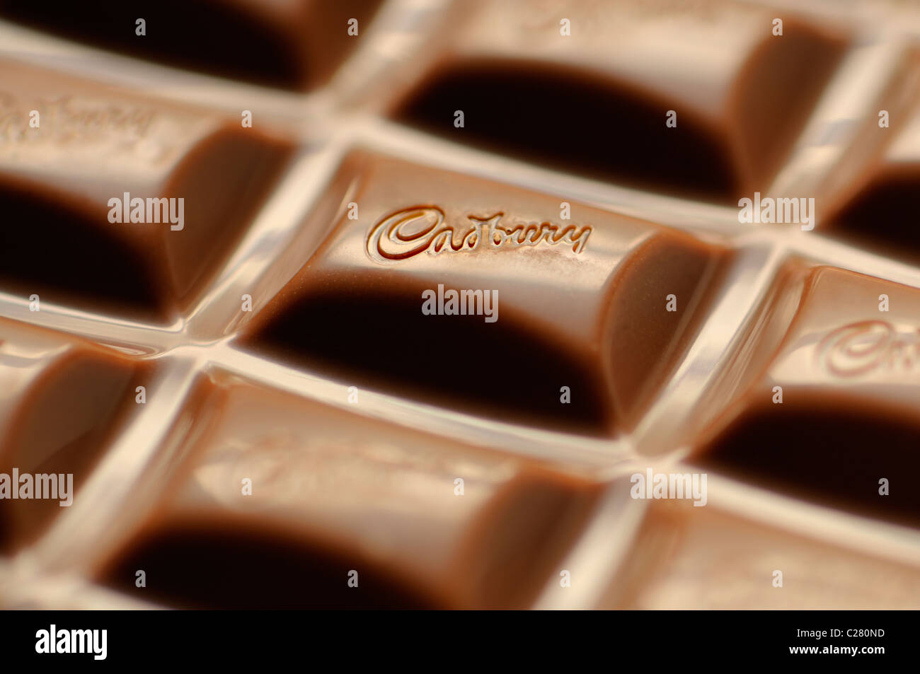 Milk Chocolate Bar - Cadbury Stock Photo