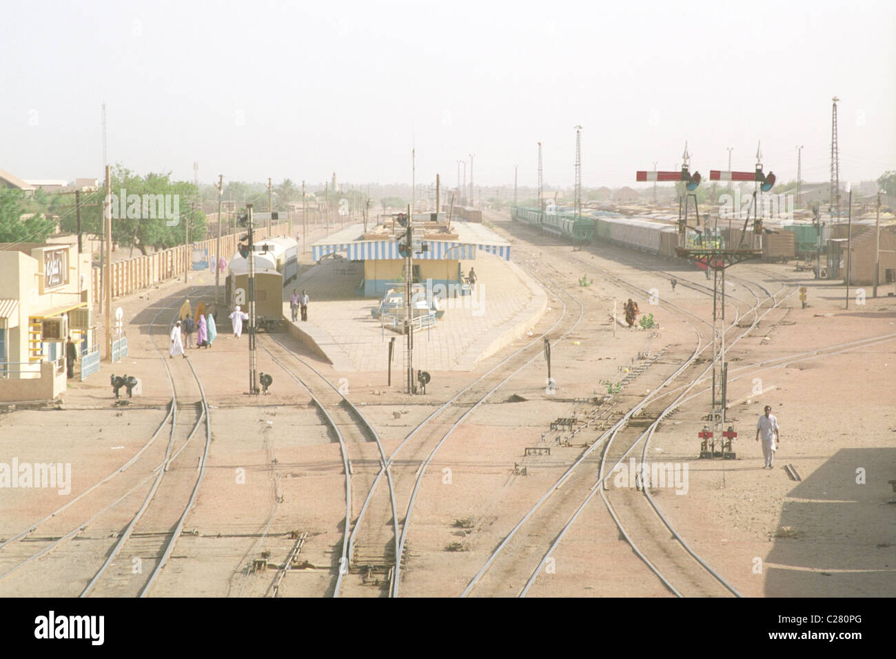 Sudan Railways Corporation center in Atbara, Sudan Stock Photo