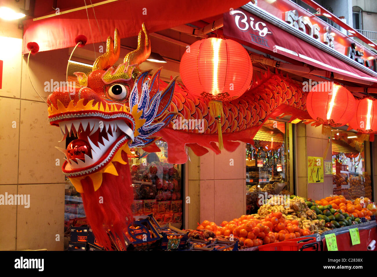 Chinese new year, Chinatown Paris 13, France Stock Photo