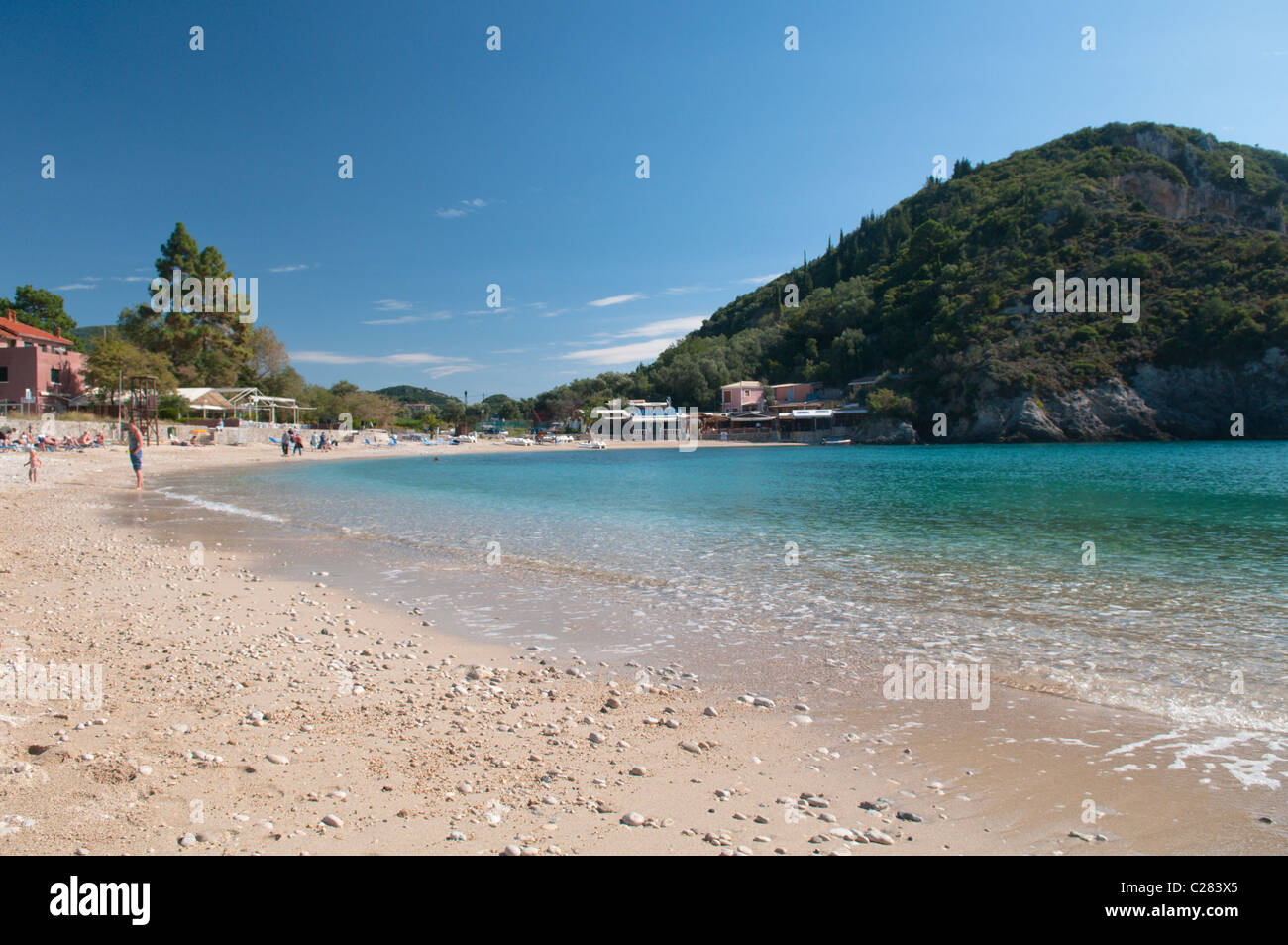 Corfu, Greece. October. View of one of the beaches at Paleokastritsa