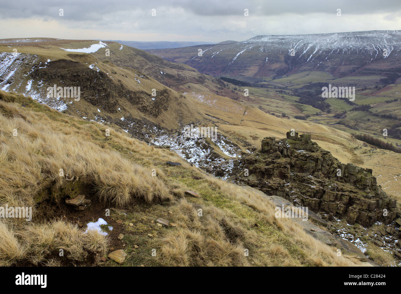 Alport Castles, the site of Britain's largest landslide, Peak District