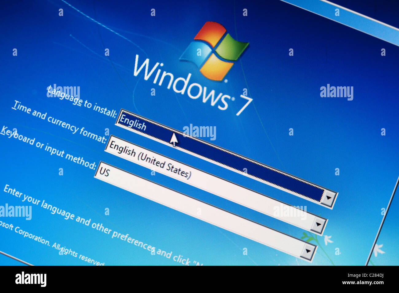 Windows 7 hires stock photography and images Alamy