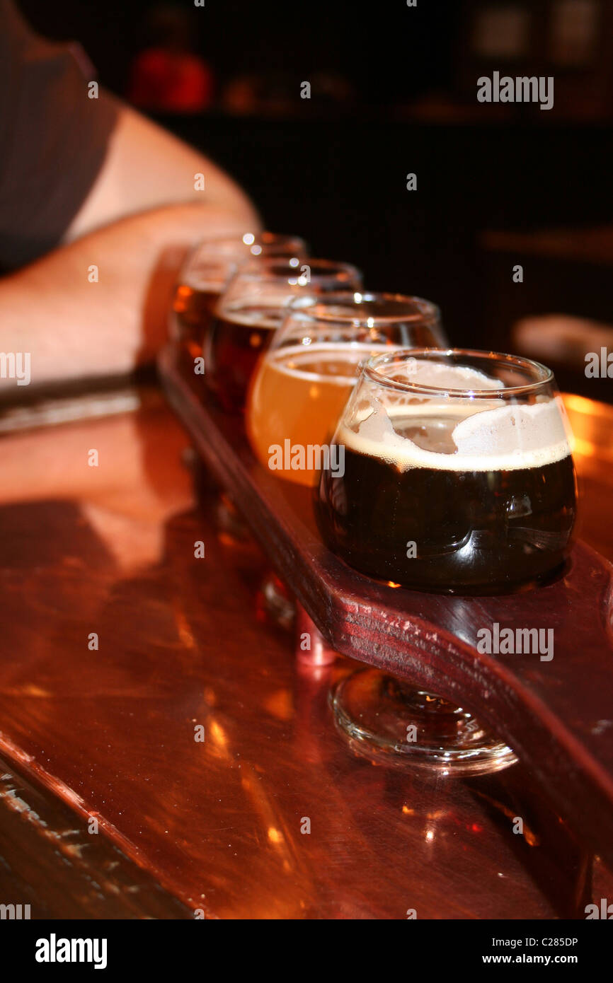 Brewery beer taster sampler Stock Photo Alamy