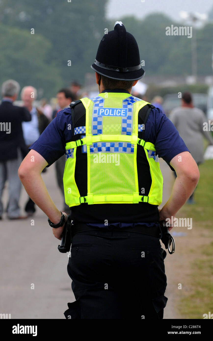 Police Officer On Patrol Britain UK Stock Photo Alamy