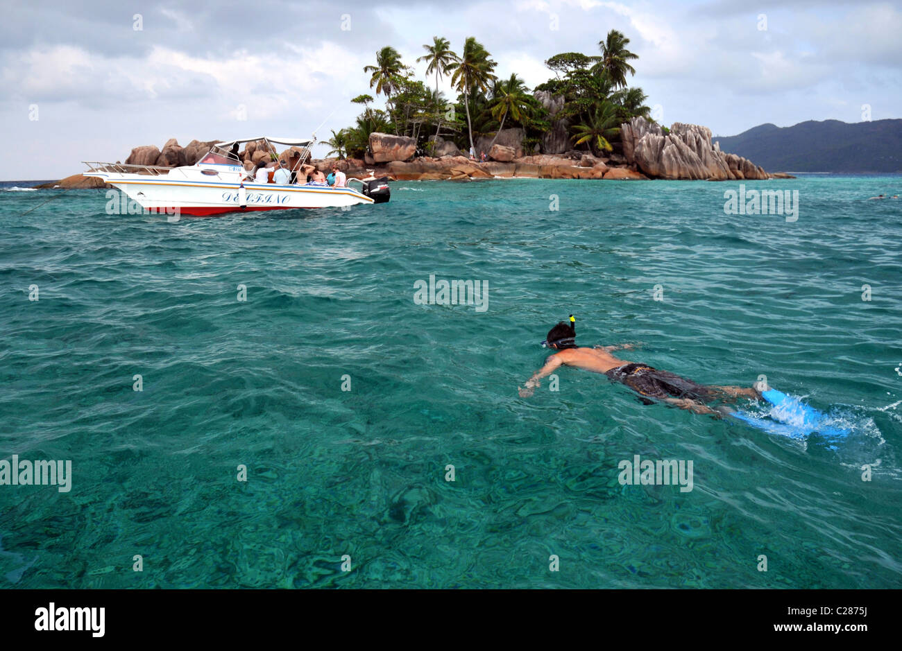 Snorkeling St Pierre Island, Seychelles Stock Photo Alamy