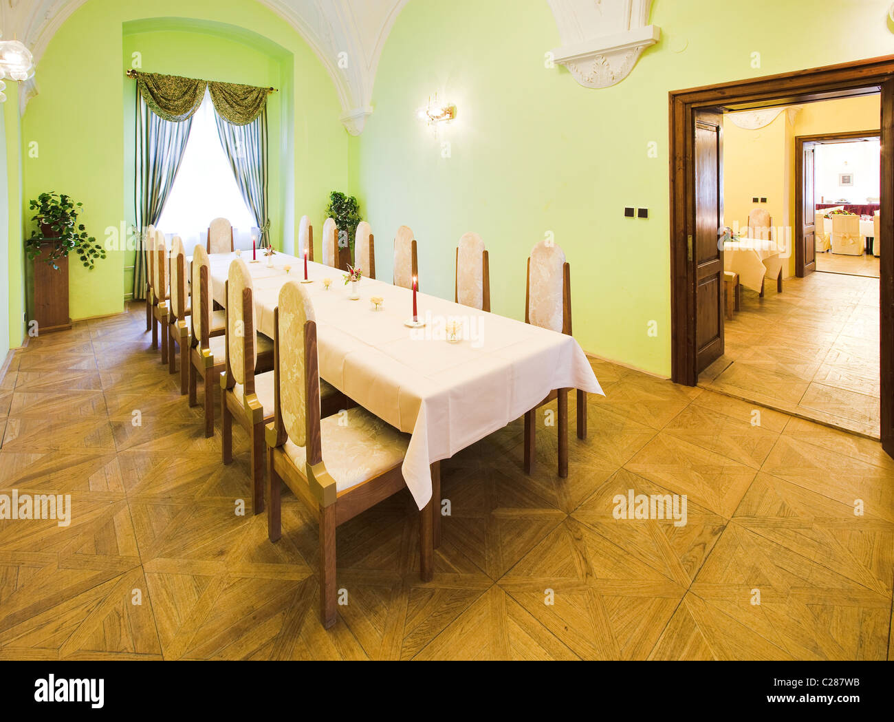 Interior of a hotel restaurant - fine dining Stock Photo - Alamy Hotel fine dining