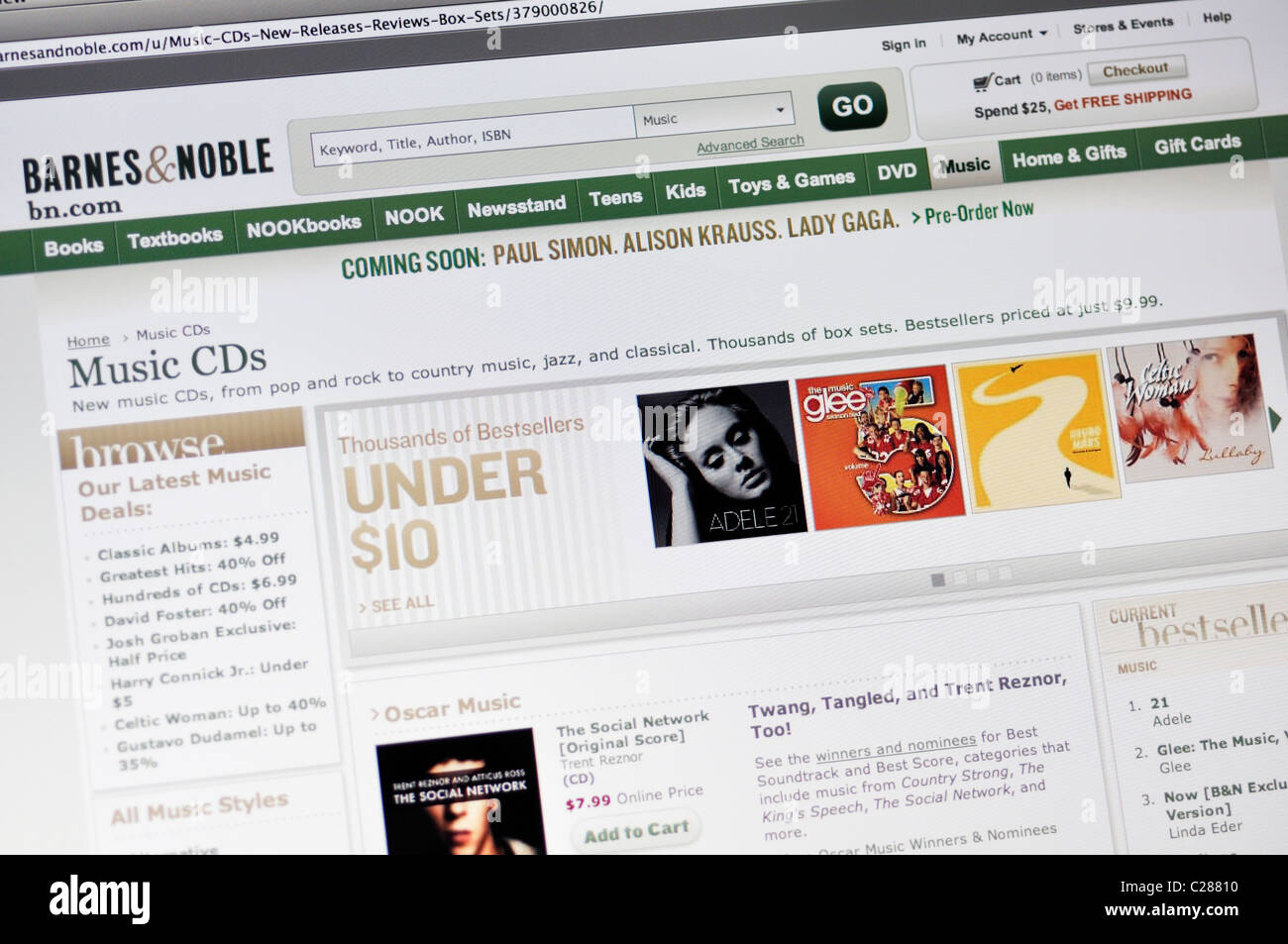 Barnes Noble Bookstore Website Stock Photo 35831964 Alamy