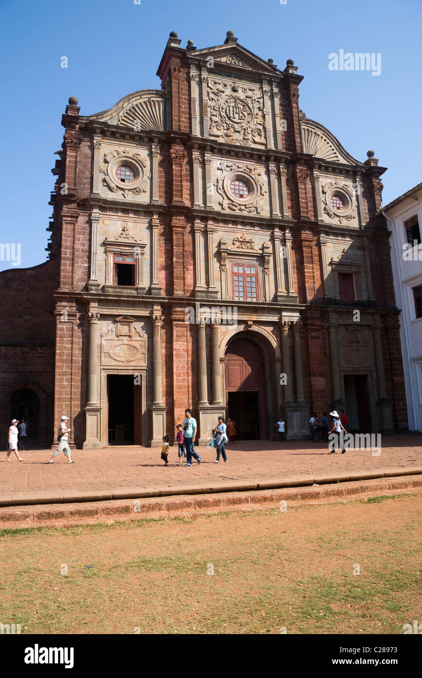 Se' Cathedral and the church of St Francis of Assisi Old, Goa, India Stock Photo
