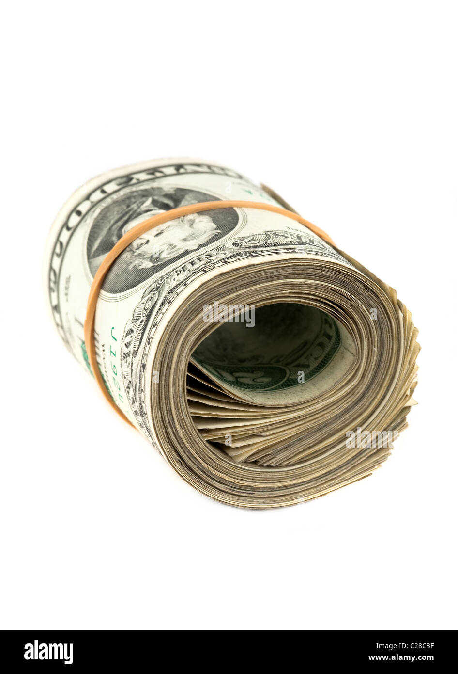 Money in a roll Stock Photo Alamy