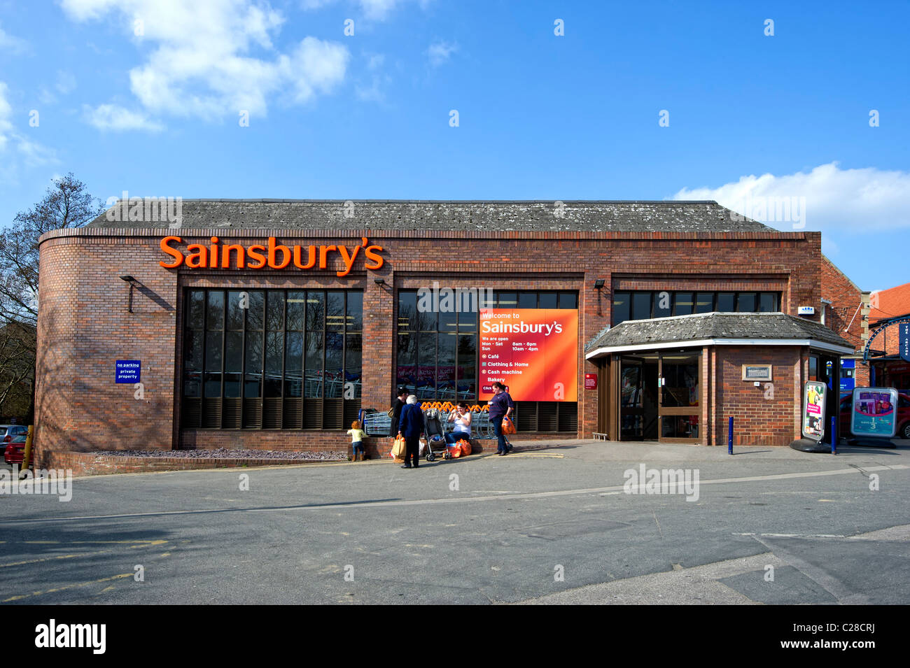 Branch of Sainsbury's supermarket in Ripon, North Yorkshire Stock Photo