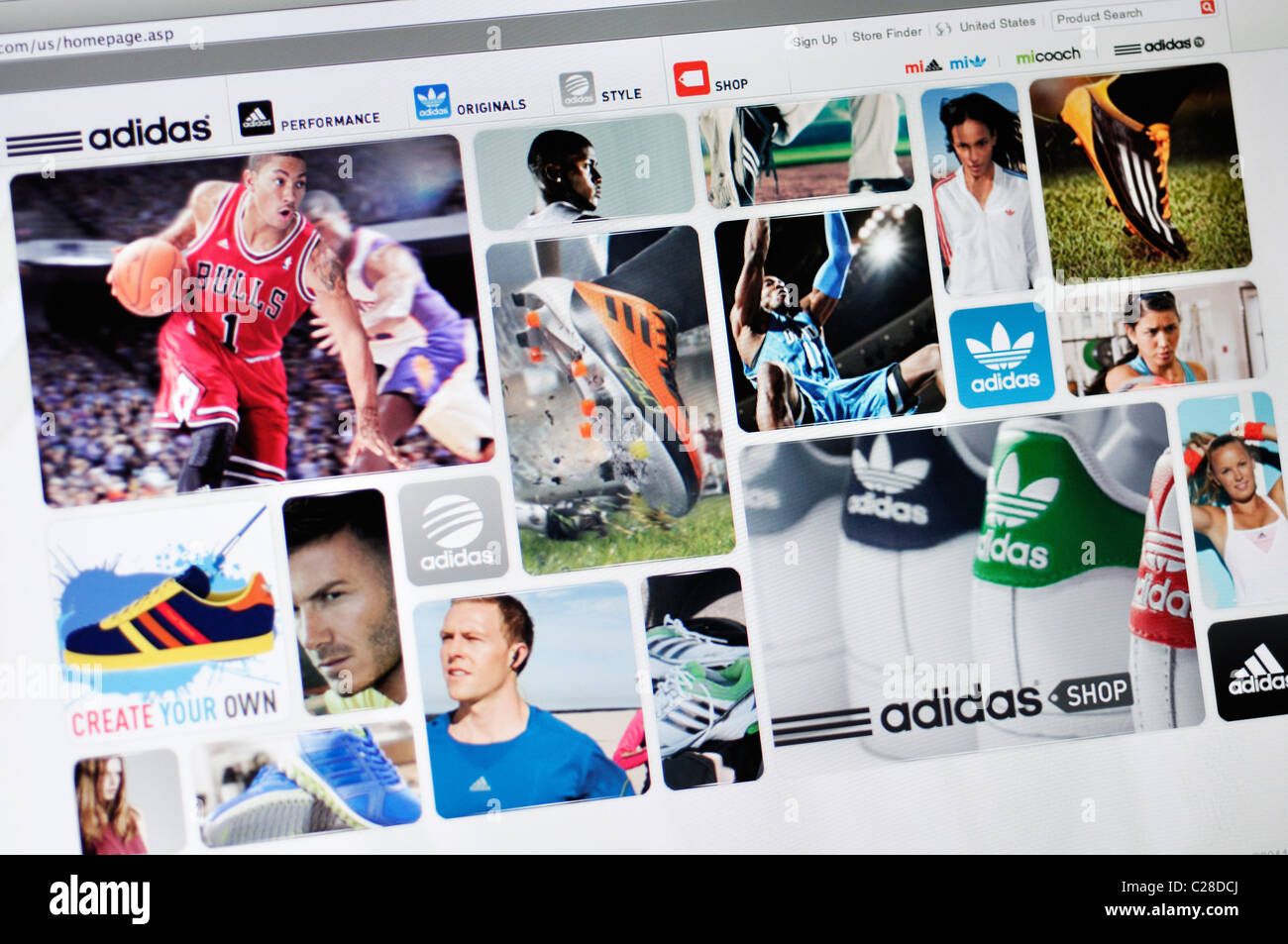 Adidas web site hi-res stock photography and images - Alamy